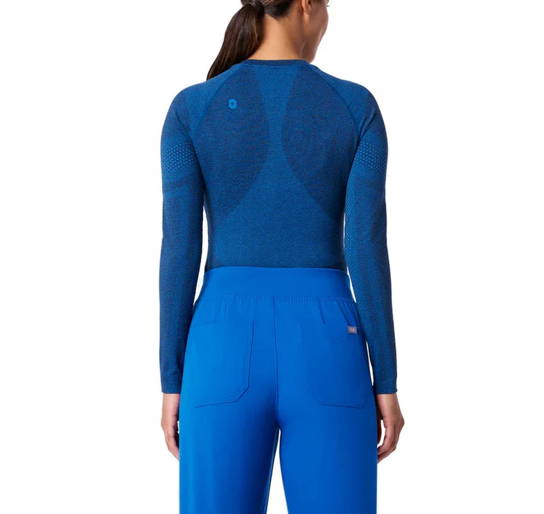FIGS Women's Salta Seamless Longsleeve Underscrub Royal Blue