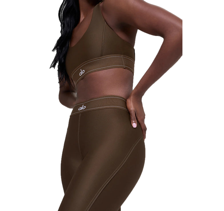 alo Women's Airlift Suit Up Bra Espresso