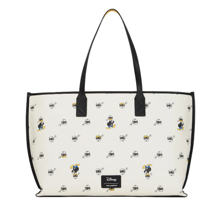 Disney x KARL LAGERFELD Women's Print Tote Bag  Cannoli Cream/Black