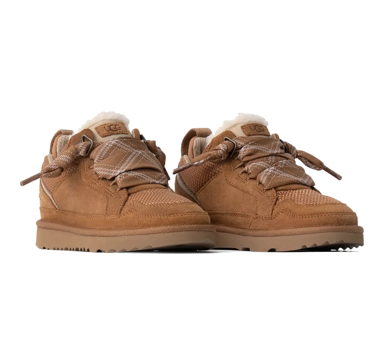 UGG Lowmel çocuk sneaker, kahverengi (chestnut) süet