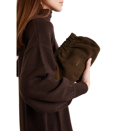 DeMellier London Women's The Miami Clutch Bag Brown Suede
