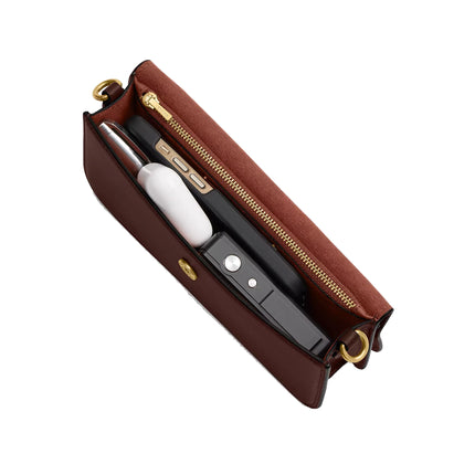 Coach Women's Elora Top Handle Crossbody Bag Brass/Maple