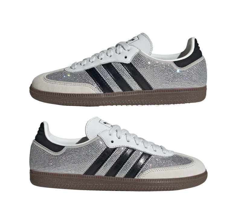 Adidas Samba OG Crystal Shoes Crystal White/Core White/Silver Metallic IH9055
