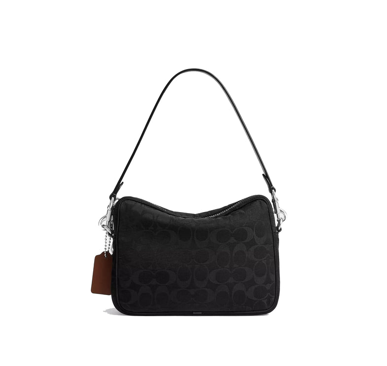 Coach Unisex Dakota Crossbody Bag In Signature Nylon Black