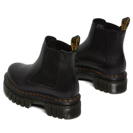 Dr. Martens Unisex Audrick Nappa Leather Platform Chelsea Boots Black