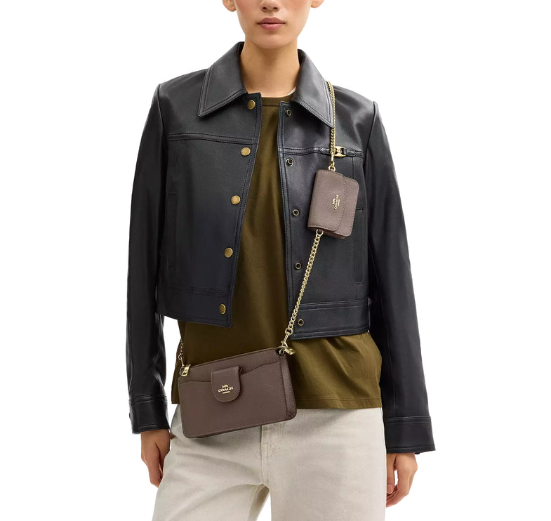 Coach Women's Poppy Crossbody Bag Gold/Dark Stone