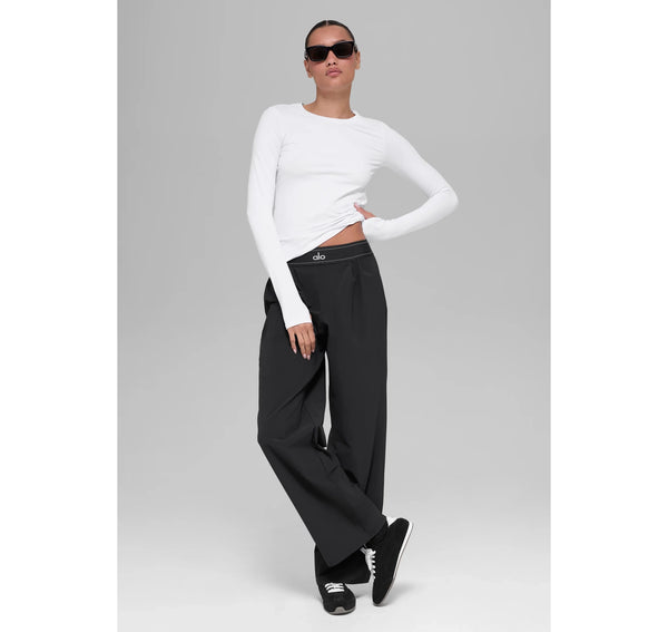 alo Women's Suit Up Trouser (Long) - Black