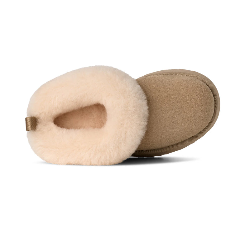 UGG Tazzelle çocuk terliği, hardal rengi (mustard seed) süet