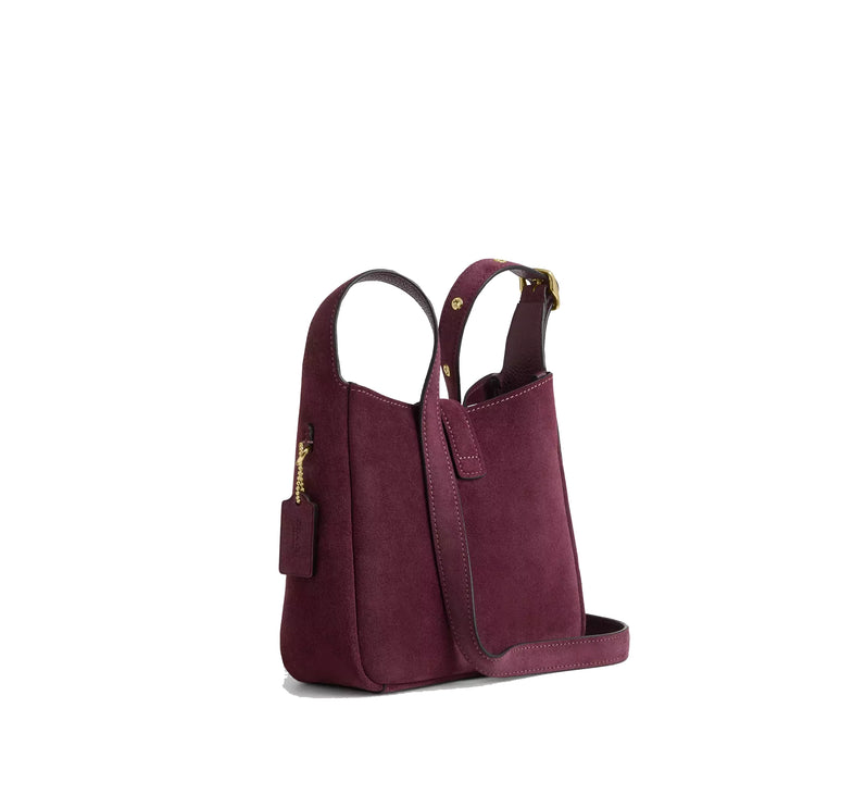 Coach Women's Hadley Mini Crossbody Bag Gold/Maroon