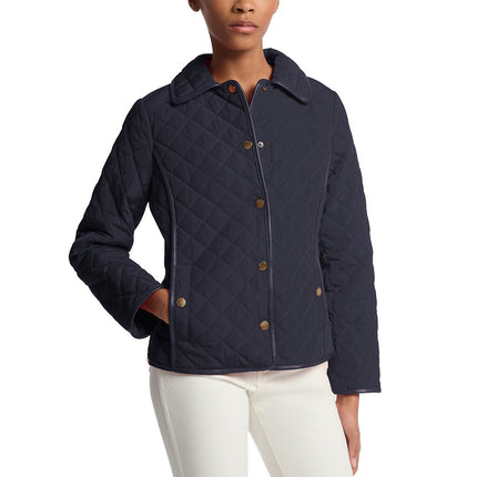 Michael Kors Women's Quilted Jacket Midnight Blue