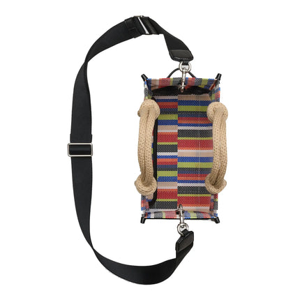 Marc Jacobs Women's The Stripe Mesh Small Tote Bag Red Multi
