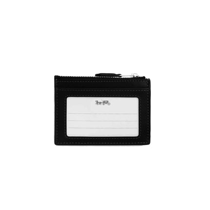Coach Women's Mini Skinny Id Case In Signature Denim Silver/Black