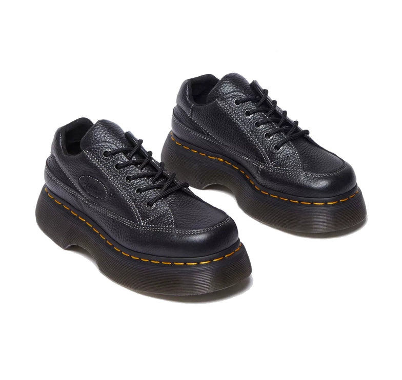 Dr. Martens Women's Buzz 5 Eye Milled Nappa Leather Shoes Black