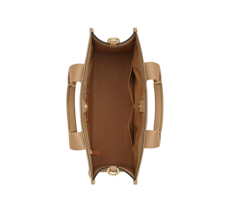 Coach Women's Smith Tote Bag In Signature Jacquard Gold/Light Khaki Multi