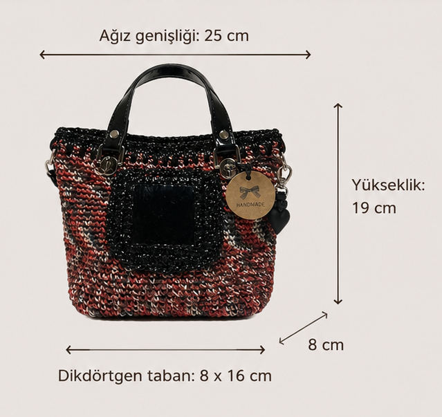Sienna D’or Terra Noir Mini Handwoven Multitone - Hemen Kargoda