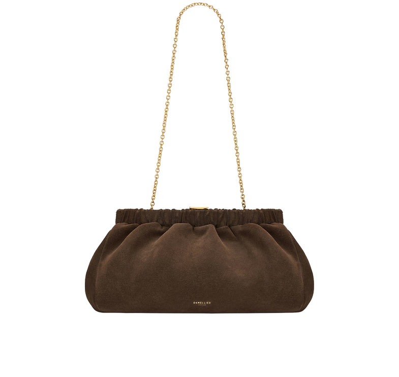 DeMellier London Women's The Miami Clutch Bag Brown Suede