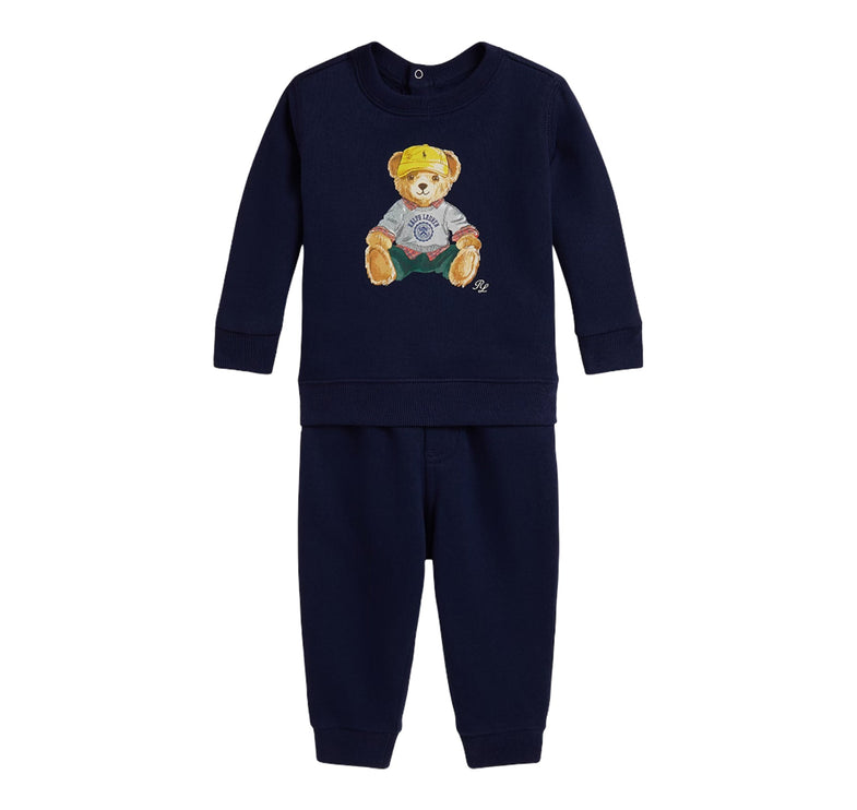 Polo Ralph Lauren Baby Polo Bear Fleece Sweatshirt & Pant Set Refined Navy