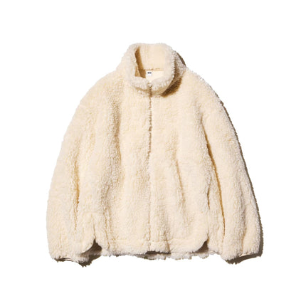 Uniqlo Women's Fleece Zip-Up Jacket 30 Natural