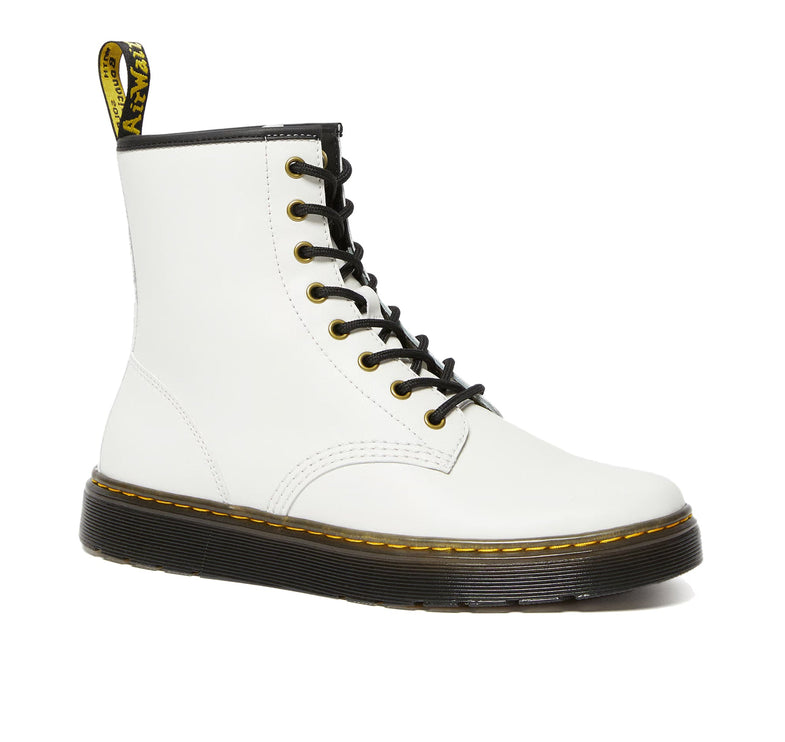 Dr. Martens Unisex Zavala Leather Boots White