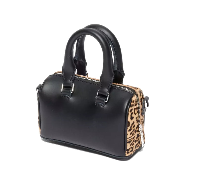 Dr. Martens Mini Top Handle Leopard Print Bag Black/Tan