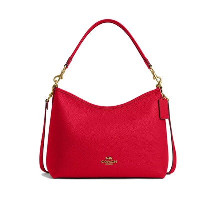 Coach Women's Laurel Shoulder Bag Gold/Bold Red