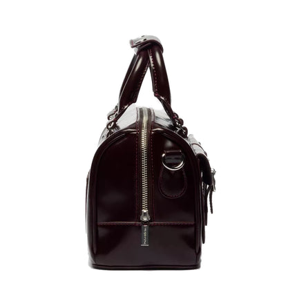 Dr. Martens Top Handle Rub Off Leather Bag Cherry Red