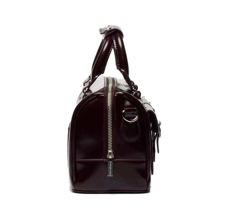 Dr. Martens Top Handle Rub Off Leather Bag Cherry Red