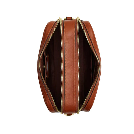 Coach Women's Carey Crossbody Bag Gold/Cinnamon