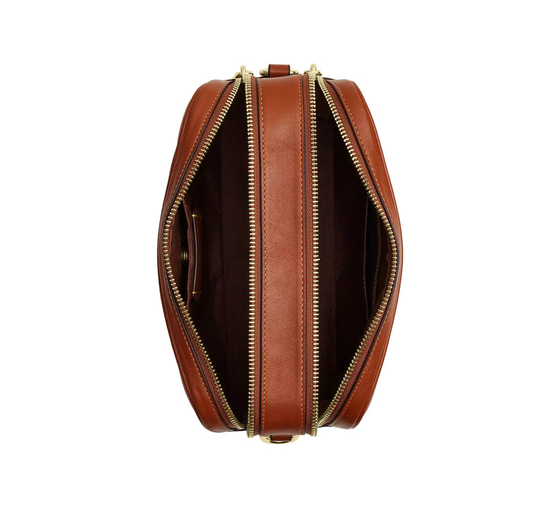 Coach Women's Carey Crossbody Bag Gold/Cinnamon