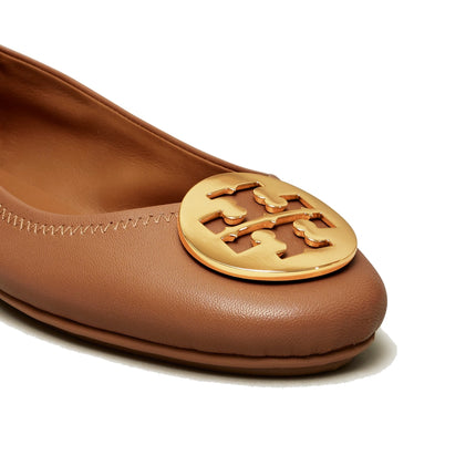 Tory Burch Women's Minnie Travel Ballet Royal Tan/Gold