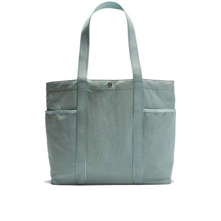 lululemon Unisex Daily Multi Pocket Tote Bag 20L Crater Blue/Frosted Jade