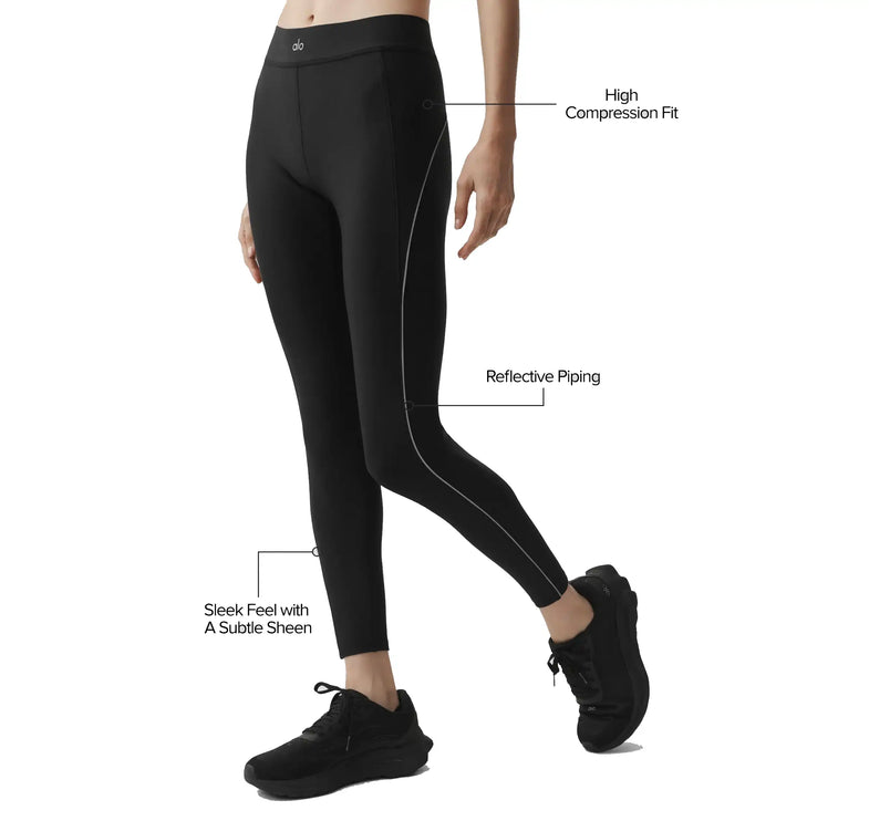 alo Women's Airlift High-Waist 7/8 Speedwork Legging Black