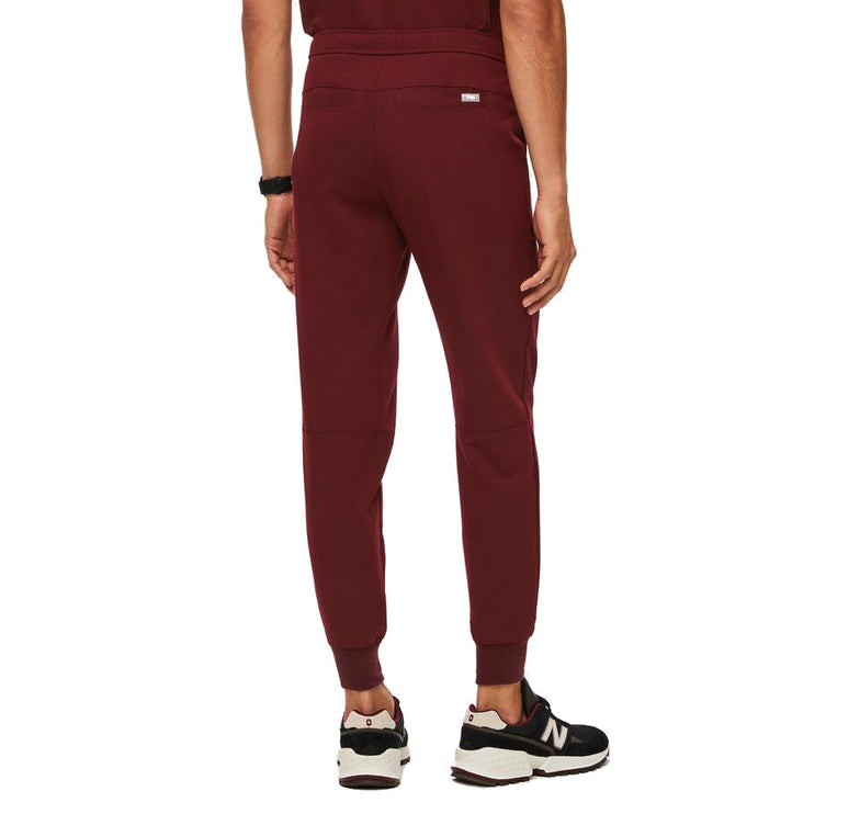 FIGS Men's Tansen Jogger Scrub Pants Burgundy