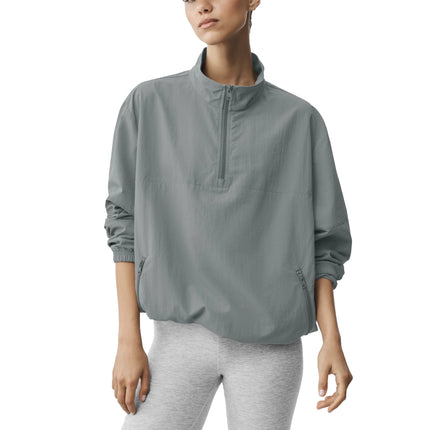alo Women's Light Weight Takeaway Track Pullover Monument