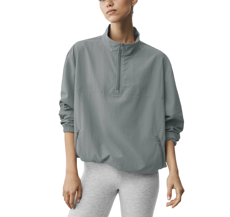 alo Women's Light Weight Takeaway Track Pullover Monument