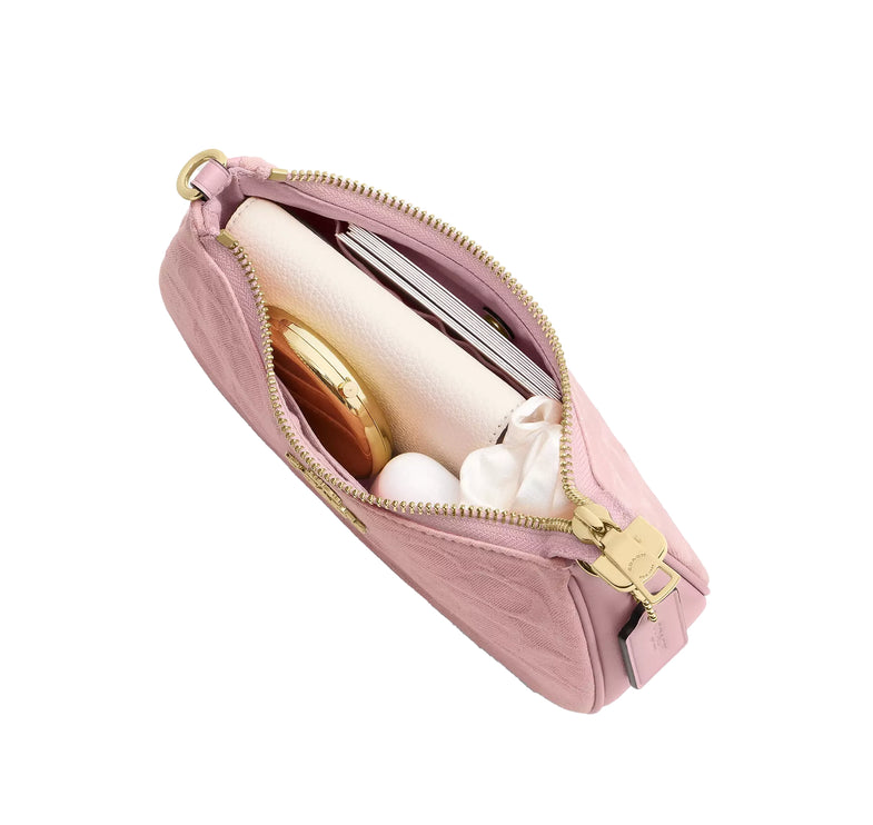 Coach Women's Teri Mini Crossbody Bag In Signature Denim Gold/Light Pink