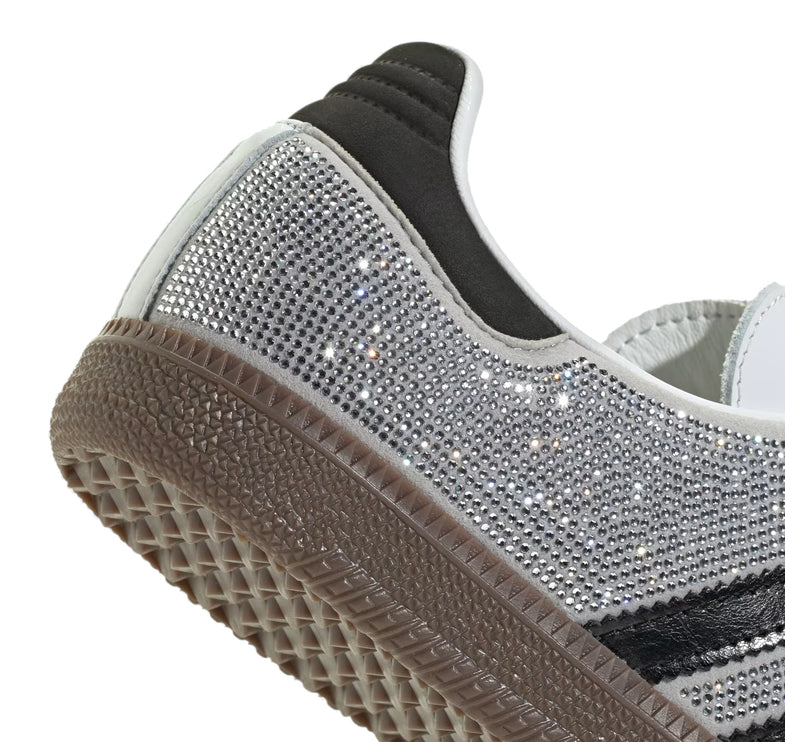 Adidas Samba OG Crystal Shoes Crystal White/Core White/Silver Metallic IH9055