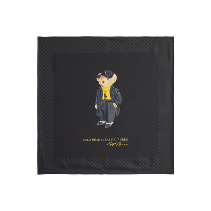 Polo Ralph Lauren Polo Bear Silk Square Scarf Black