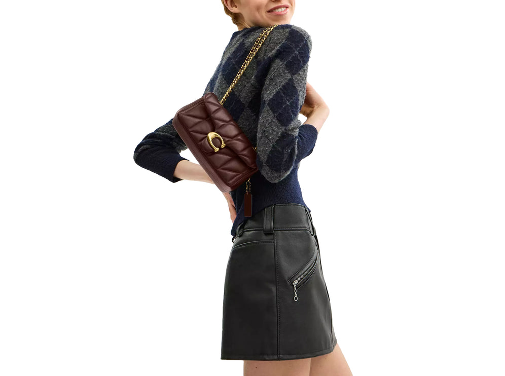 Coach Women's Tabby Shoulder Bag 20 With Pillow Quilting Brass/Maple