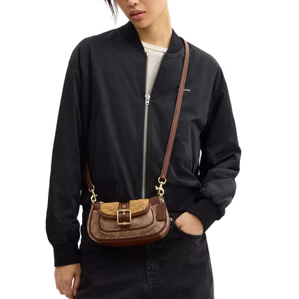 Coach Women's Ashton Mini Shoulder Bag In Signature Canvas Gold/Tan/Vintage Brown