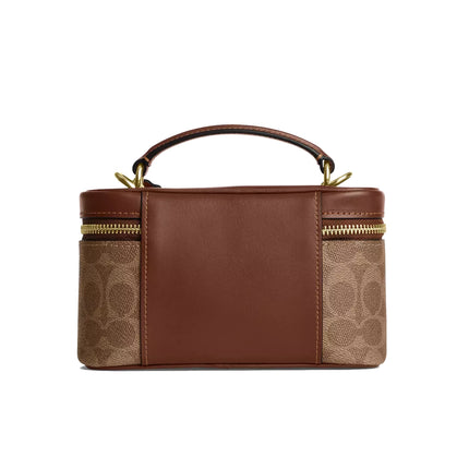 Coach Women's Rainer Crossbody Bag 18 In Signature Canvas Gold/Tan/Brown