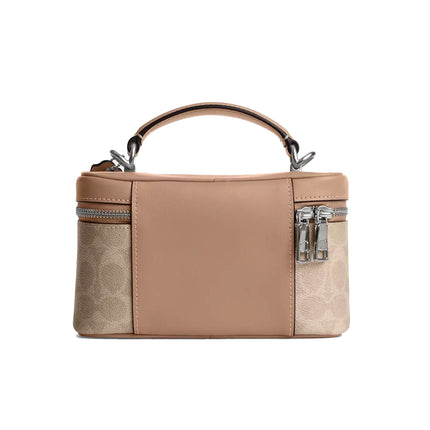 Coach Women's Rainer Crossbody Bag 18 In Signature Canvas Silver/Sand/Taupe