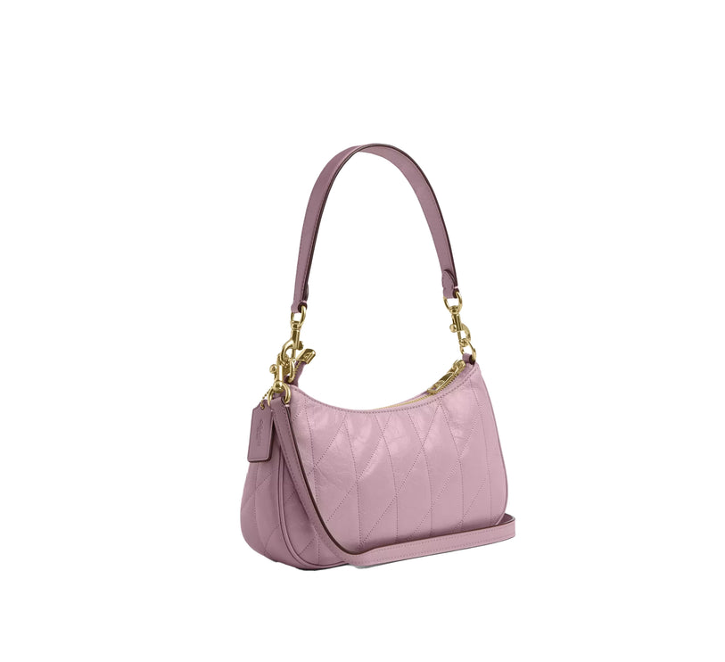 Coach Women's Teri Shoulder Bag With Quilting Gold/Carnation