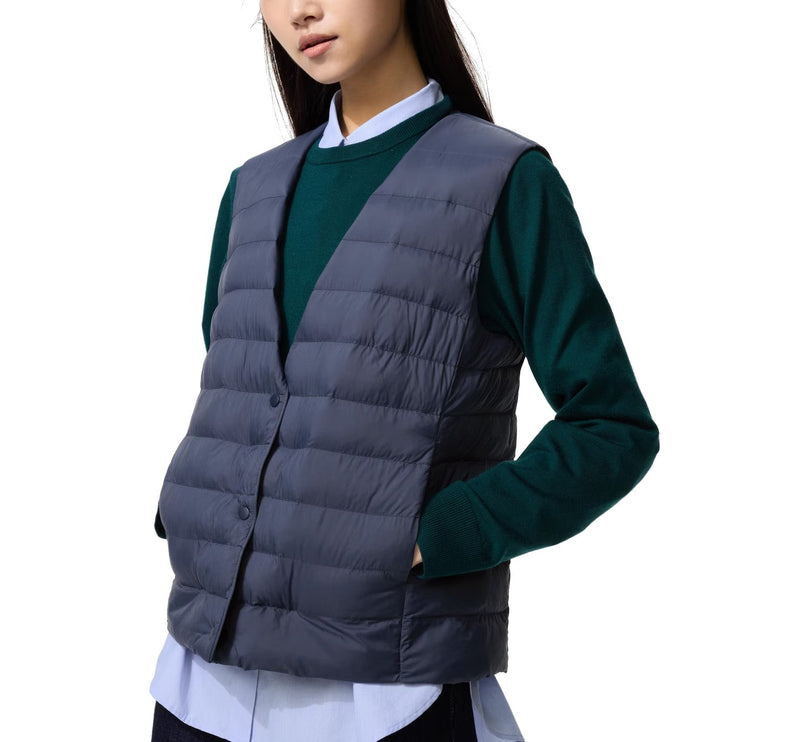 Uniqlo Women's Pufftech Compact Vest 69 Navy