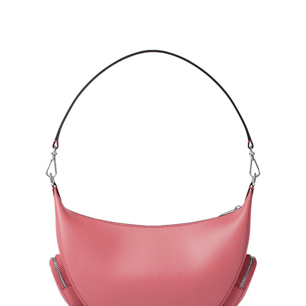 Michael Kors Women's Merritt Medium Pebbled Leather Convertible Shoulder Bag Hibiscus/Silver