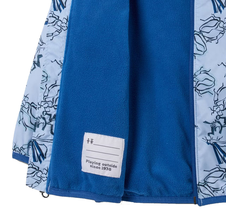 Columbia Toddler Mini Pixel Grabber III Wind Jacket Ripple Blue Buggin