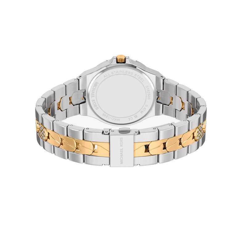 Michael Kors Women's Lennox Pavé Two-Tone Watch Two Tone MKO1248