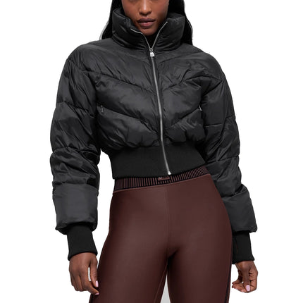 alo Women's Cropped Atmosphere Puffer Black
