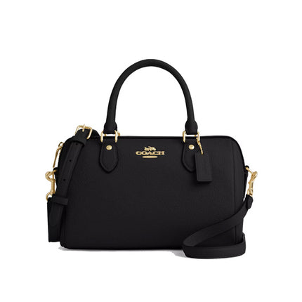 Coach Women's Rowan Satchel Bag Gold/Black