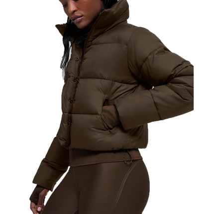 alo Women's Gold Rush Puffer Espresso